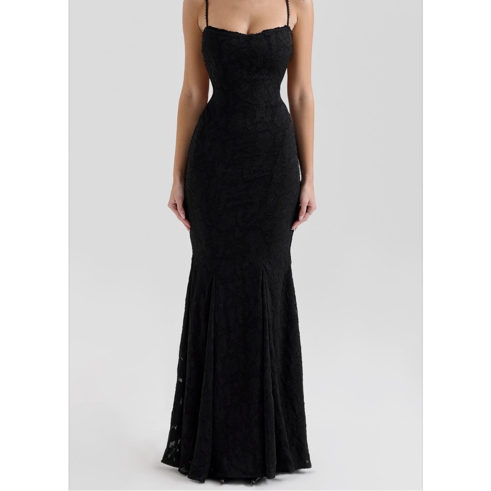 House of CB Black Lace Maxi Dress